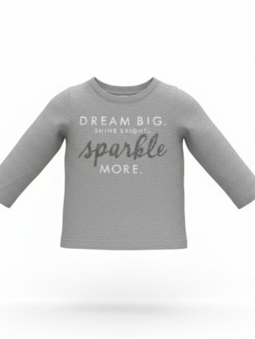 CARTER’S Gray Long Sleeved DREAM BIG Top Girls Size 2T